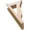 Ekena Millwork 5 1/2-in W x 14-in D x 26-in H Funston Trad Rough Cedar Woodgrain TimberThane Outlooker, Primed Tan OUTUR055X14X26FST04RCPR - alternate 2